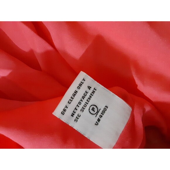 Diane Von Furstenberg Blouse Women Size 6 Pink Silk Layered V Neck Tunic - Picture 12 of 14